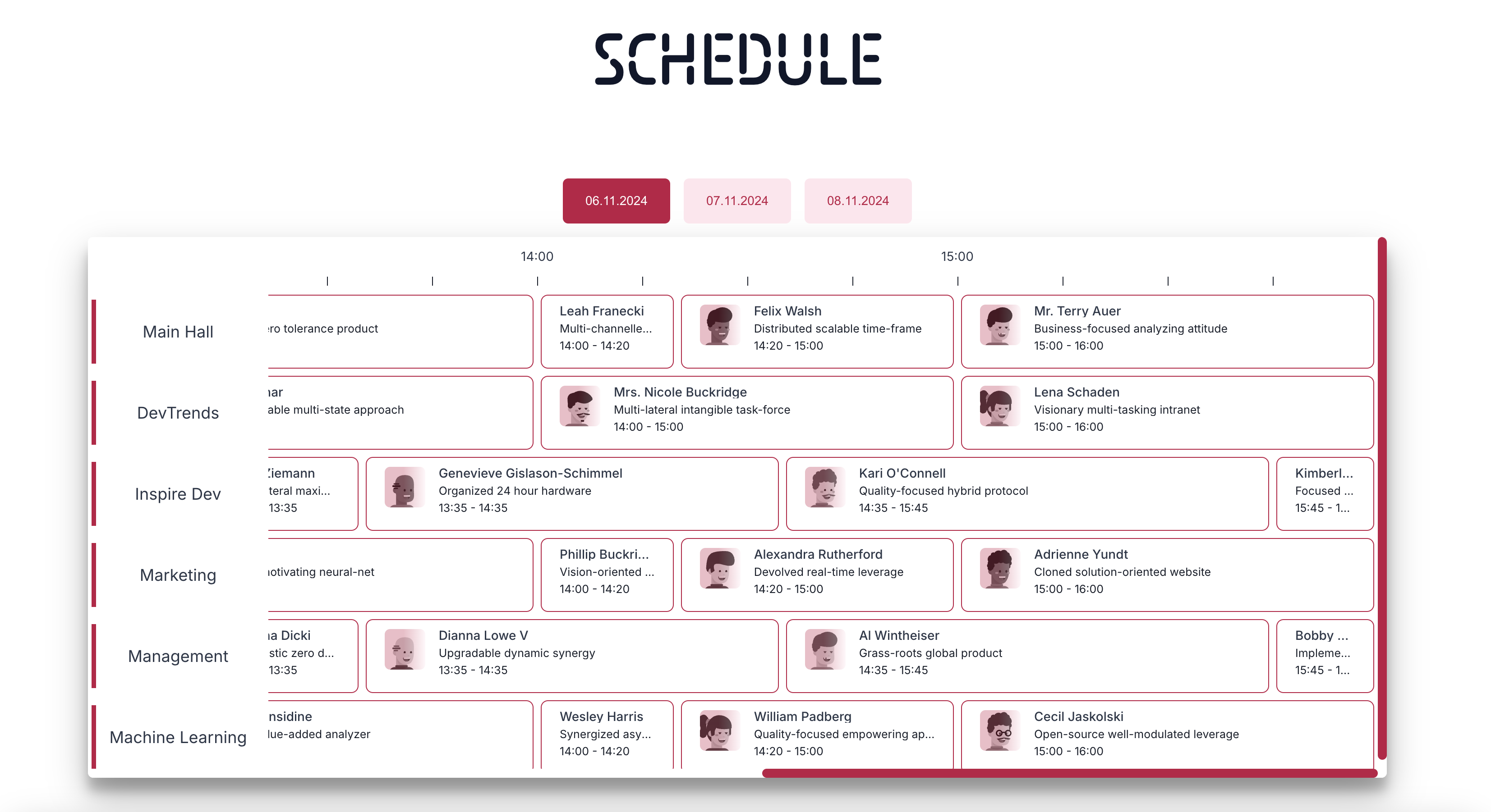 Revamp Your Conference Schedule with Planby Now – No-Code, UX-Friendly ...